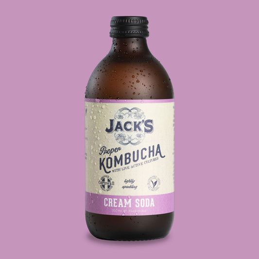 Case of 12 Jack's Kombucha Cream Soda