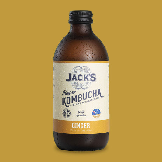Case of 12 Jack's Ginger Kombucha