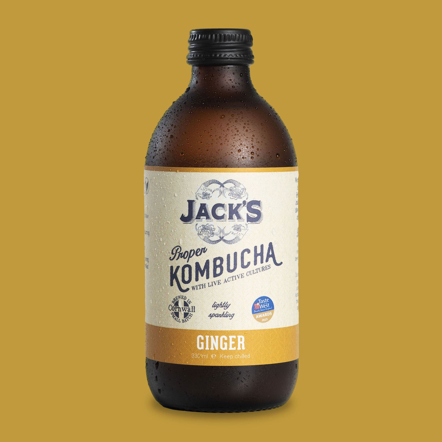 Case of 12 Jack's Ginger Kombucha