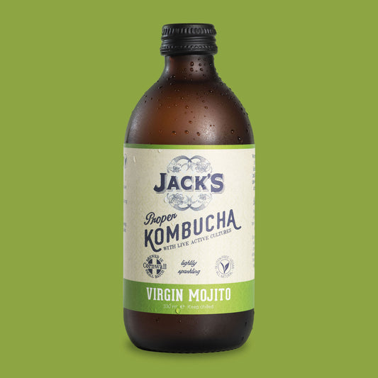 Case of 12 Jack's Virgin Mojito (Lime & Mint) Kombucha