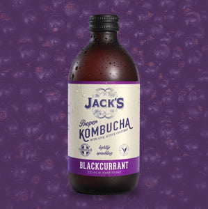 Case of 12 Jack's Blackcurrant Kombucha