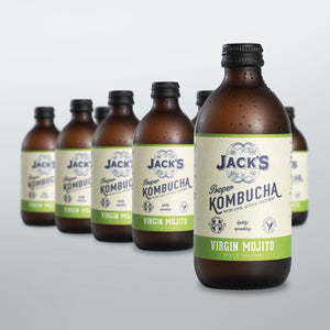 Case of 12 Jack's Virgin Mojito (Lime & Mint) Kombucha